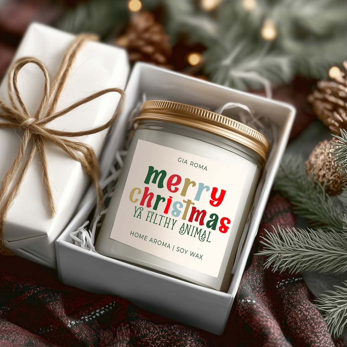 Merry Christmas Candle
