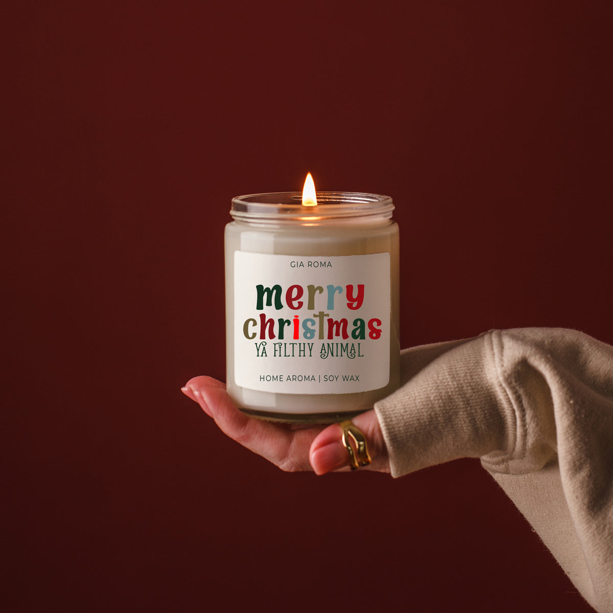 Merry Christmas Candle