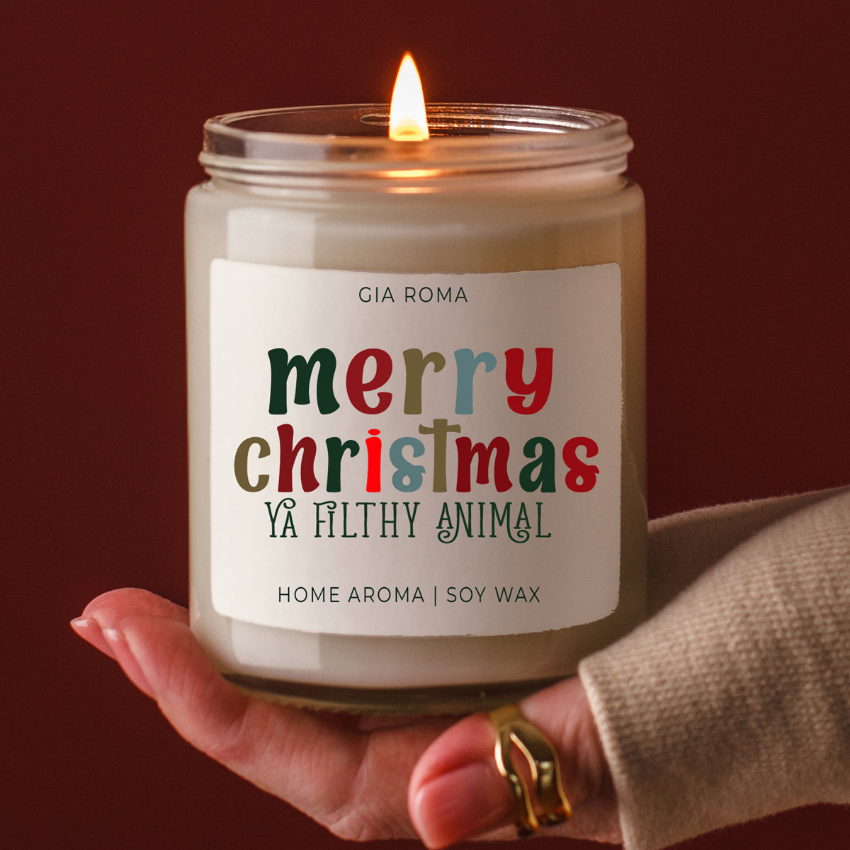 Merry Christmas Candle