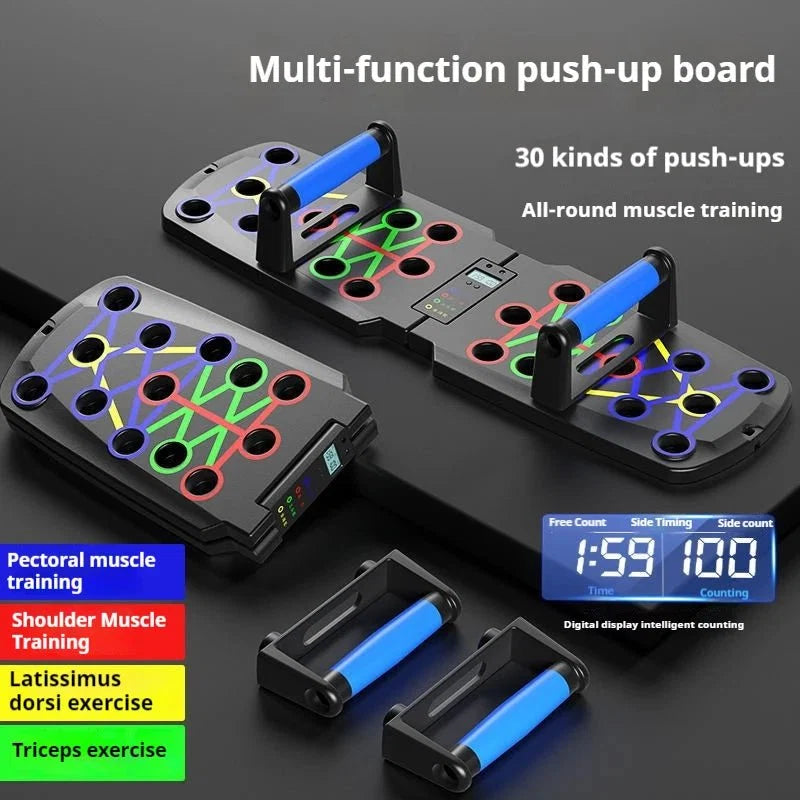 Foldable Multi-Functional Push Up Board – Chest & Core Home Gym Training Tool