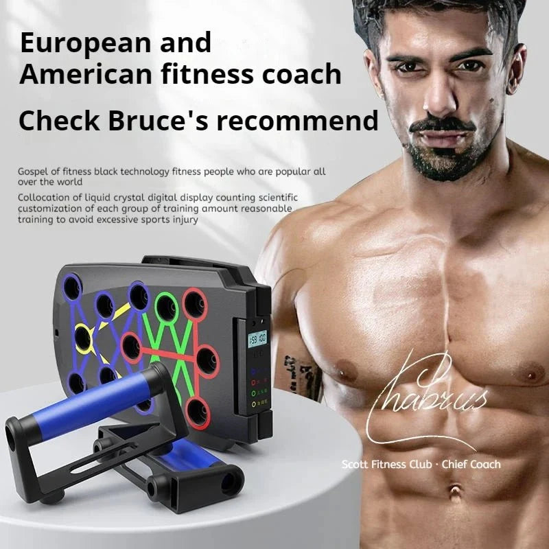 Foldable Multi-Functional Push Up Board – Chest & Core Home Gym Training Tool