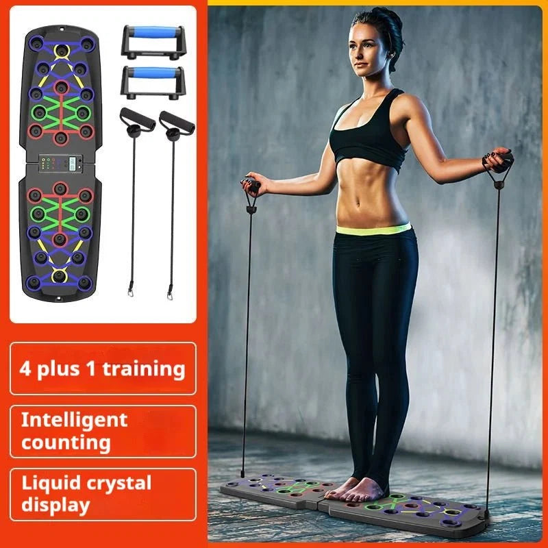 Foldable Multi-Functional Push Up Board – Chest & Core Home Gym Training Tool