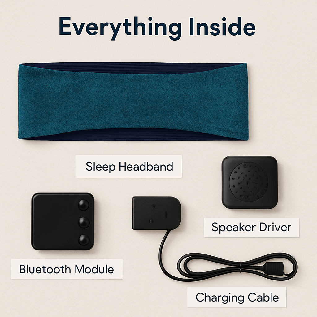 Wireless Sleep Headphones Headband for Bedtime Comfort