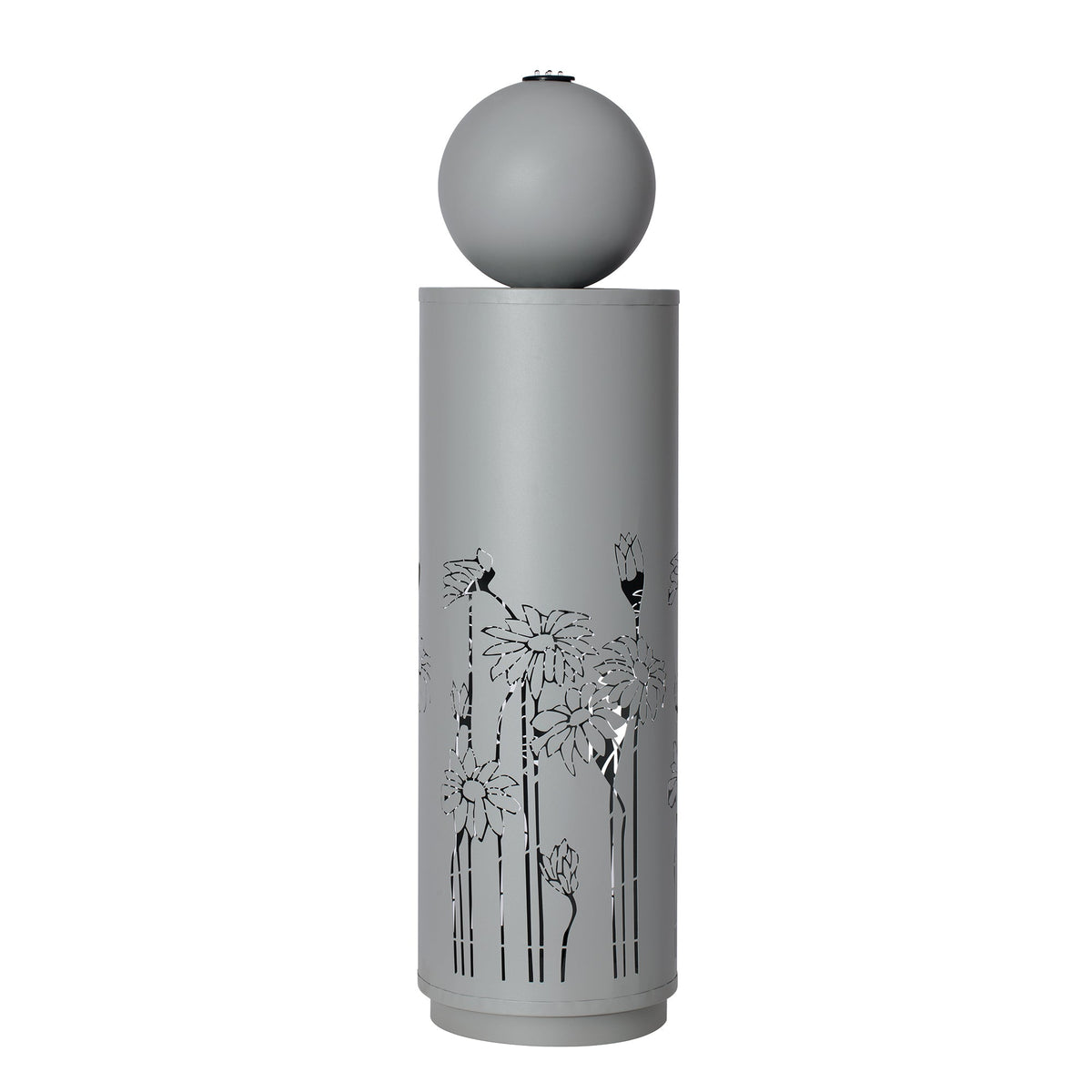 Metal Sphere Water Fountain Outdoor with LED