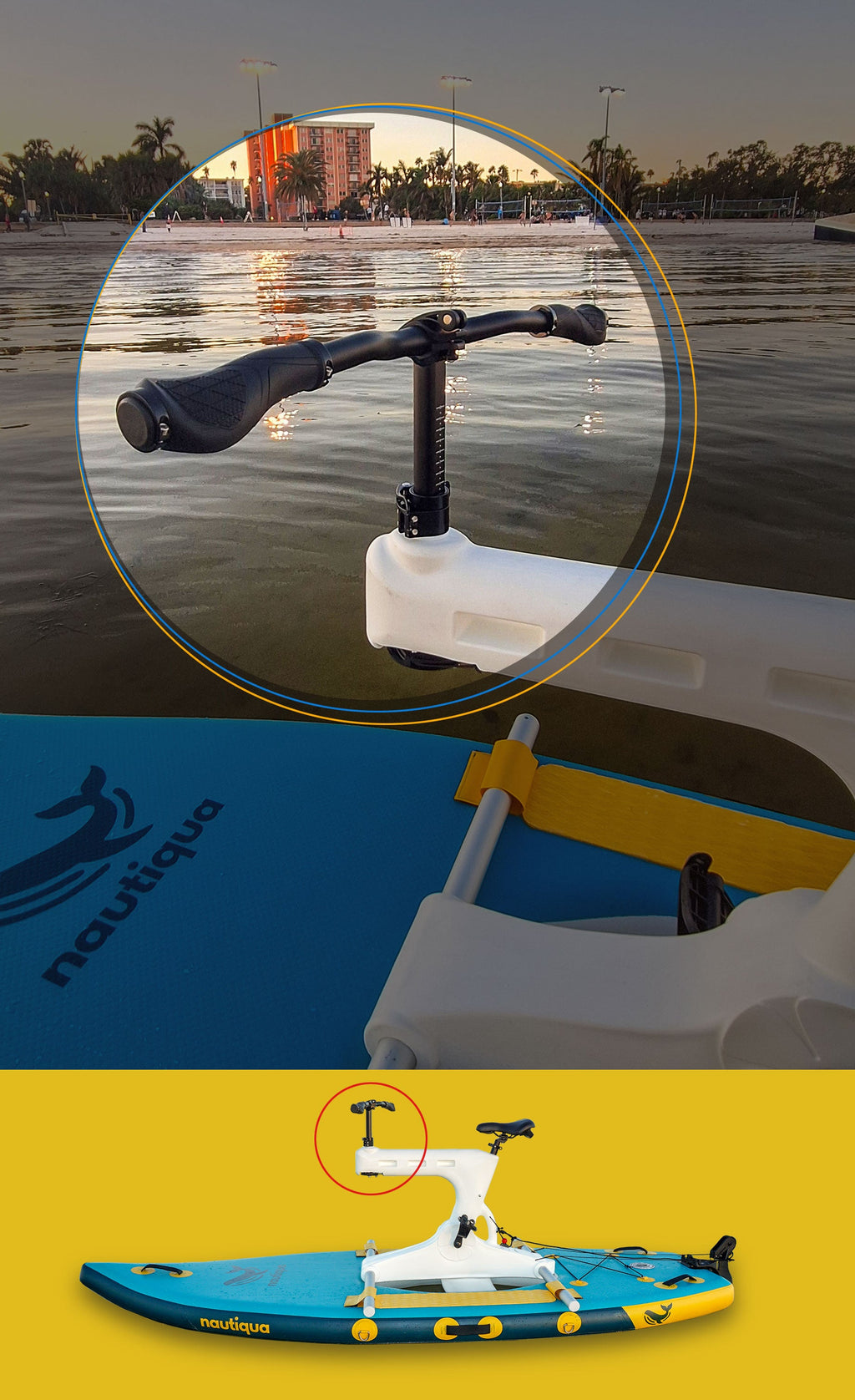 Nautiqua | BELIZE | Premium Paddleboard Water Bike