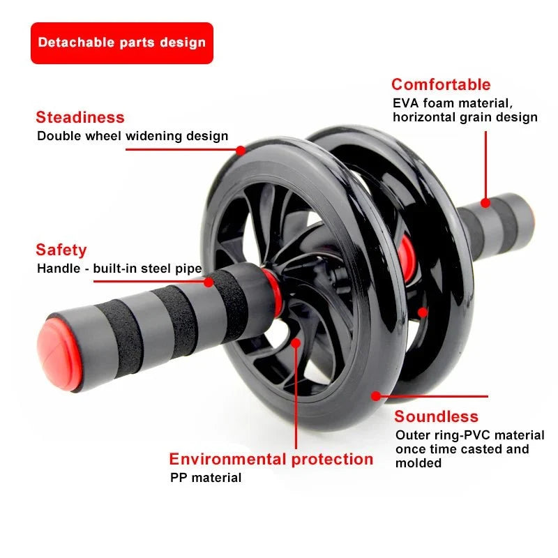 Home Abs Roller Wheel Indoor Abdominal Wheel Fitness Equipment Exercise Abdominal Muscle