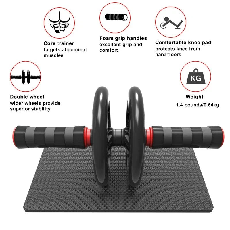 Home Abs Roller Wheel Indoor Abdominal Wheel Fitness Equipment Exercise Abdominal Muscle