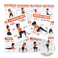 Home Workout Exercise Cards Fitness Guide Set