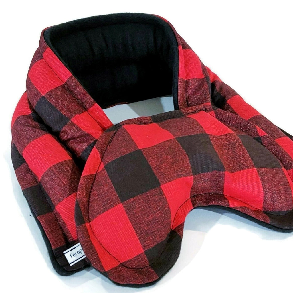 Neck Wrap with Eye Pillow, Microwavable Freezable Coordinating Kit for Soothing Therapy