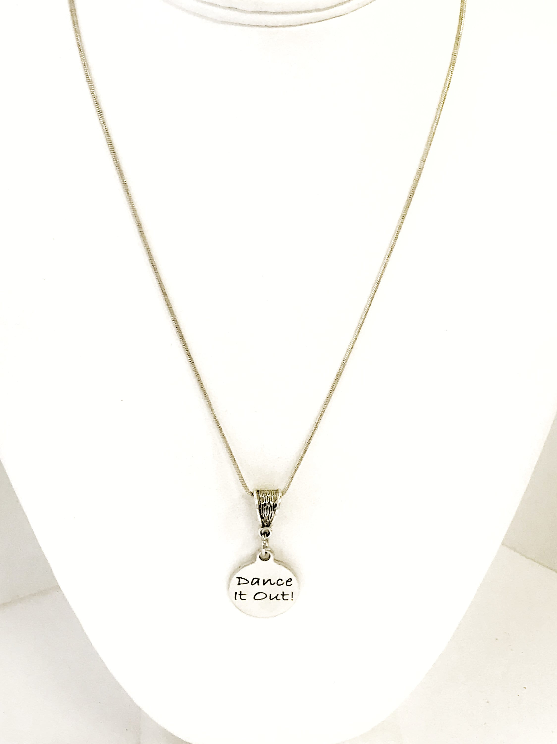 Dance Necklace, Dance It Out Necklace, Girlfriend Gift, Dancer Gift, Dance Gift, Best Friend Gift, Necklace Gift For Her, Love To Dance
