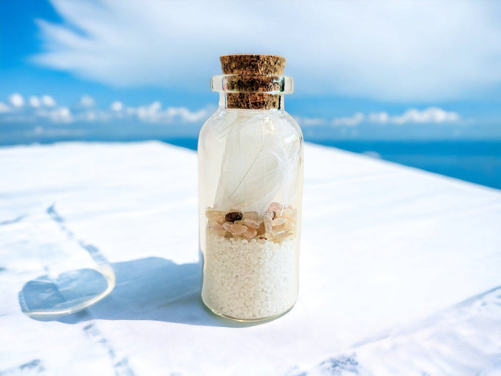 4 Elements Spell Jars Set - Earth, Air, Fire, Water: Perfect for Altar and Spell Work