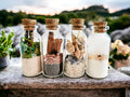 4 Elements Spell Jars Set - Earth, Air, Fire, Water: Perfect for Altar and Spell Work