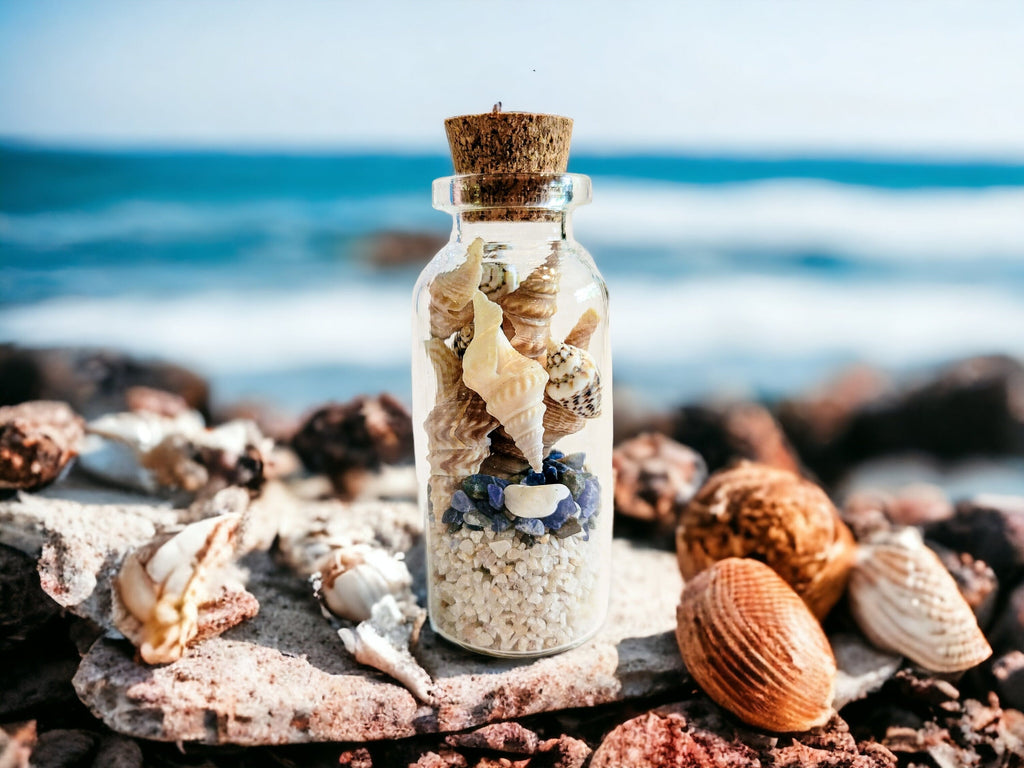 4 Elements Spell Jars Set - Earth, Air, Fire, Water: Perfect for Altar and Spell Work