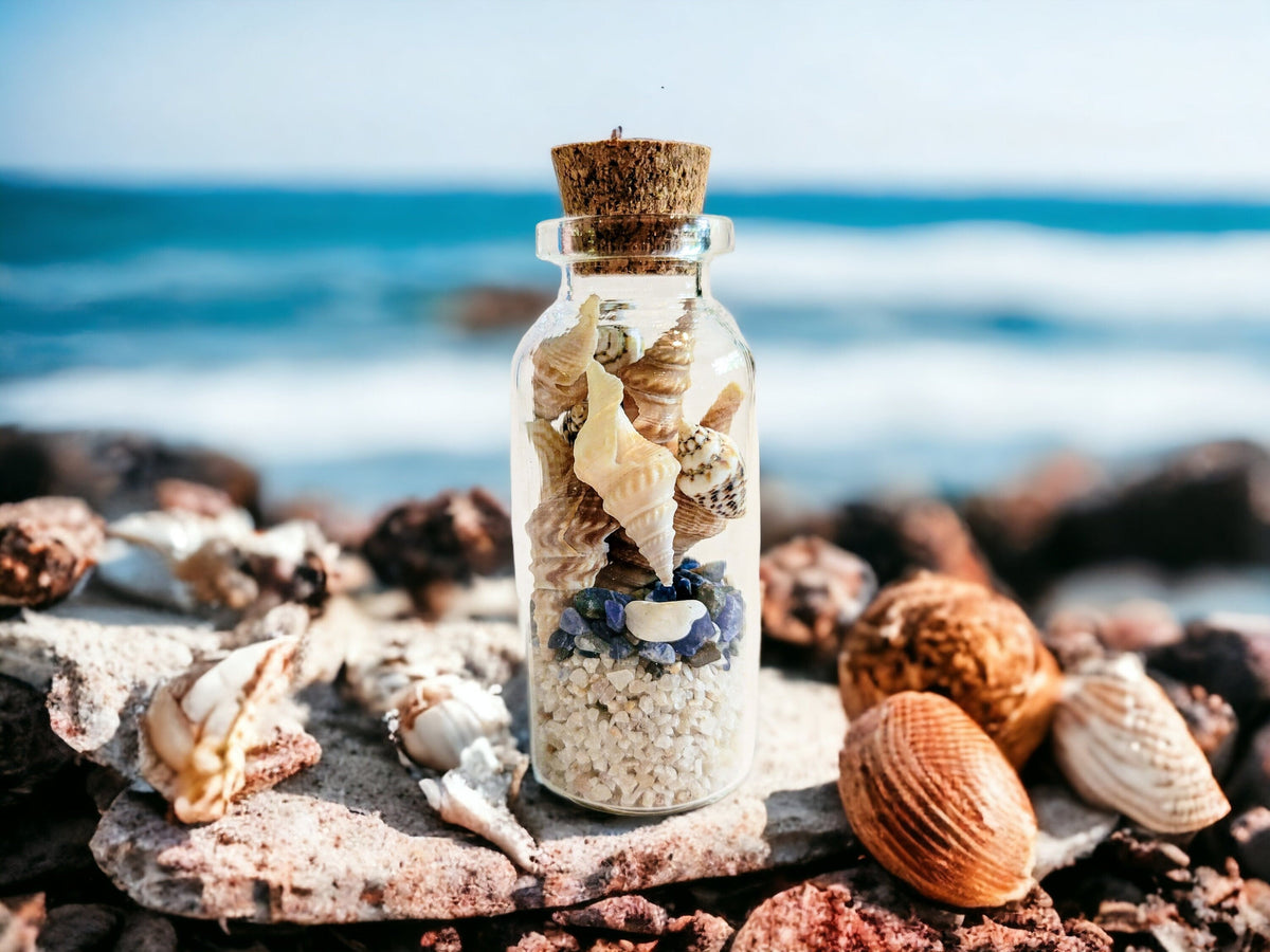 4 Elements Spell Jars Set - Earth, Air, Fire, Water: Perfect for Altar and Spell Work