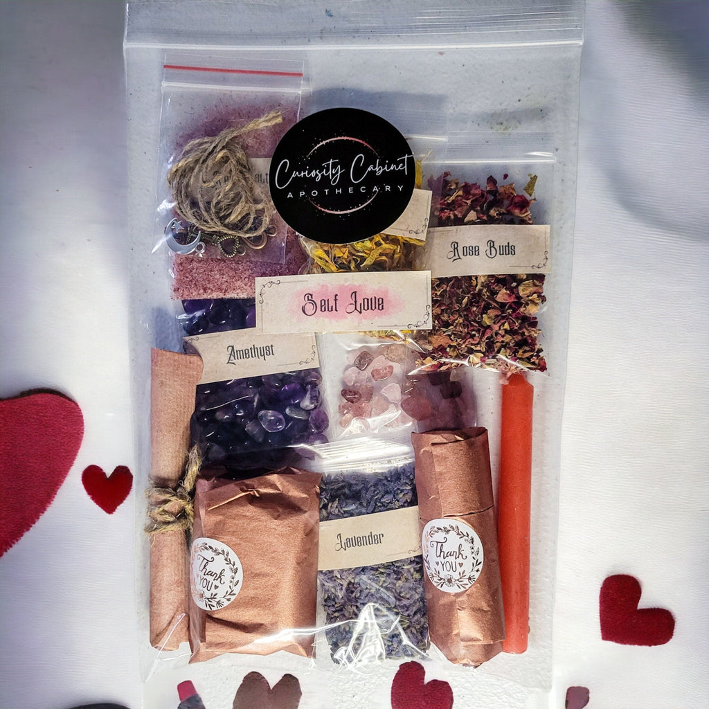 Self-Love and Confidence Spell Jar Kit - Talisman for Empowerment - Gift Set - Valentine Day