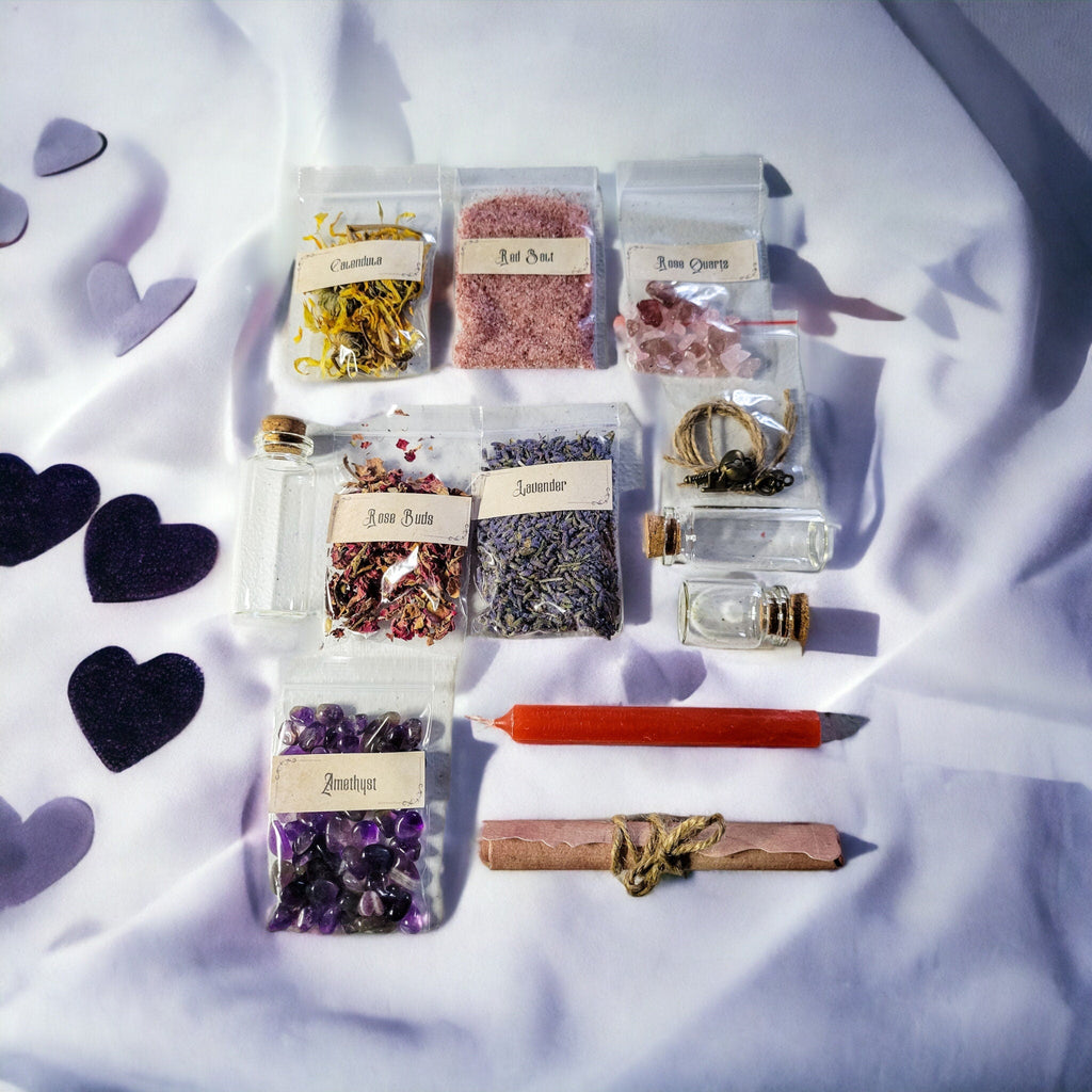 Self-Love and Confidence Spell Jar Kit - Talisman for Empowerment - Gift Set - Valentine Day