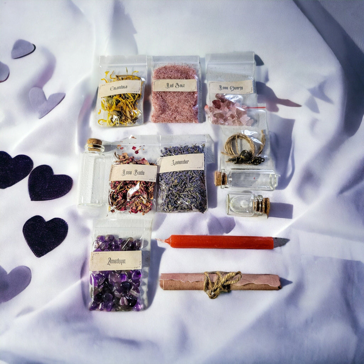 Self-Love and Confidence Spell Jar Kit - Talisman for Empowerment - Gift Set - Valentine Day