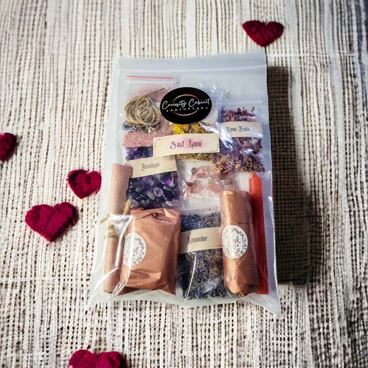 Self-Love and Confidence Spell Jar Kit - Talisman for Empowerment - Gift Set - Valentine Day