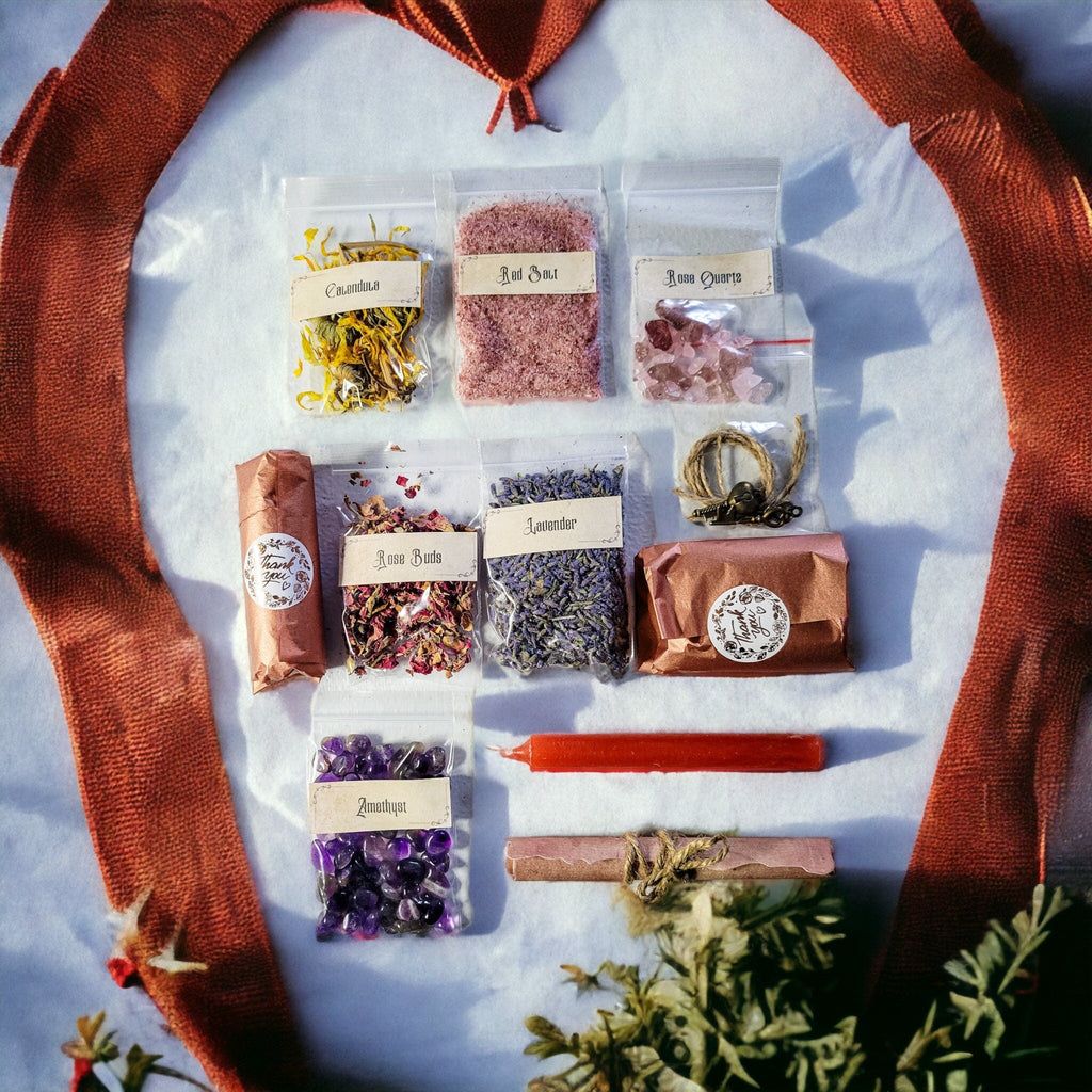 Self-Love and Confidence Spell Jar Kit - Talisman for Empowerment - Gift Set - Valentine Day