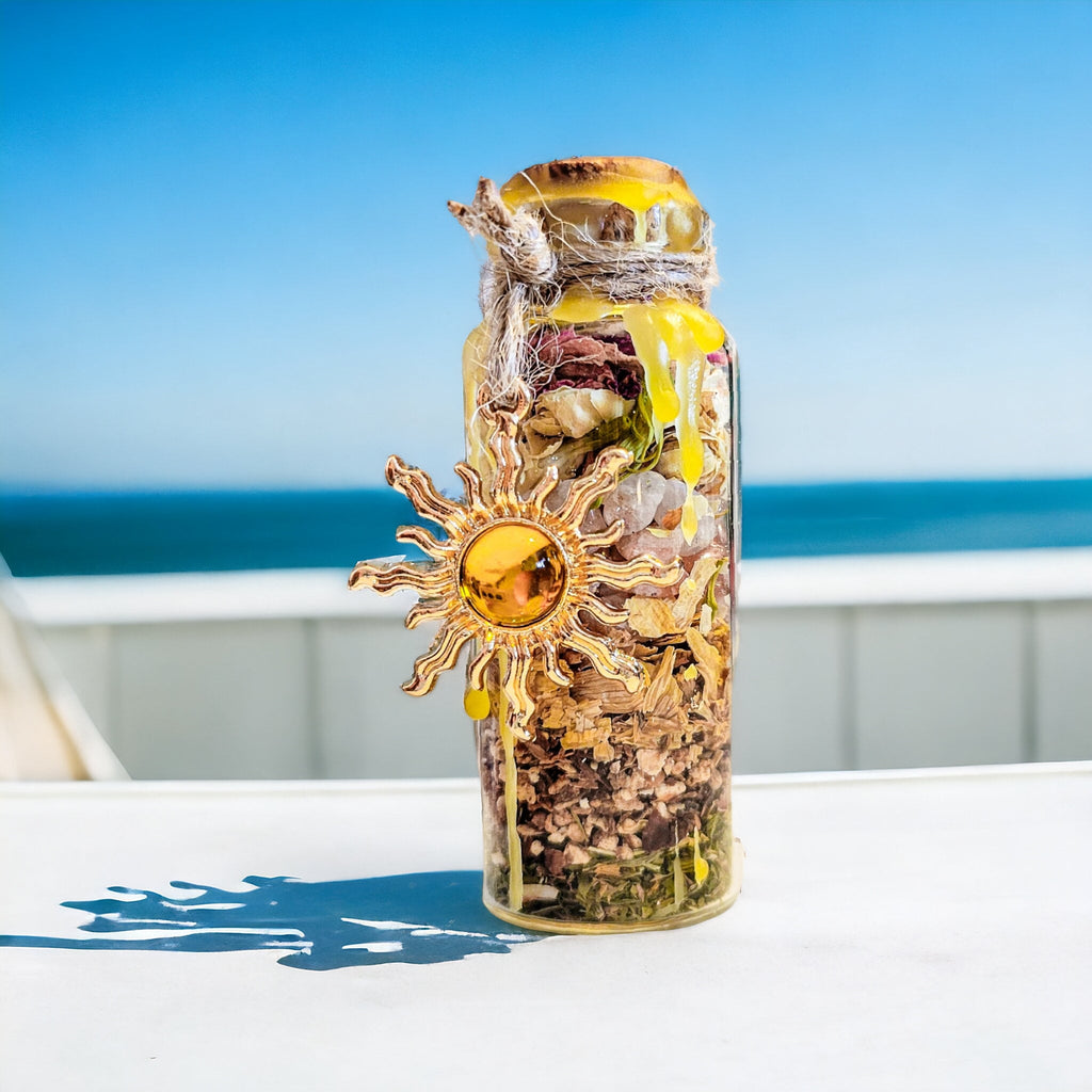 Happiness Spell Jar Kit: Herbs, Crystals & Charms