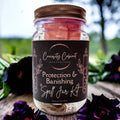 Protection Banishing Intention Bottle Kit - Deluxe or Gift Set - Herbs and Crystals