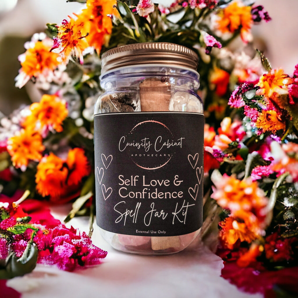 Self-Love and Confidence Spell Jar Kit - Talisman for Empowerment - Gift Set - Valentine Day