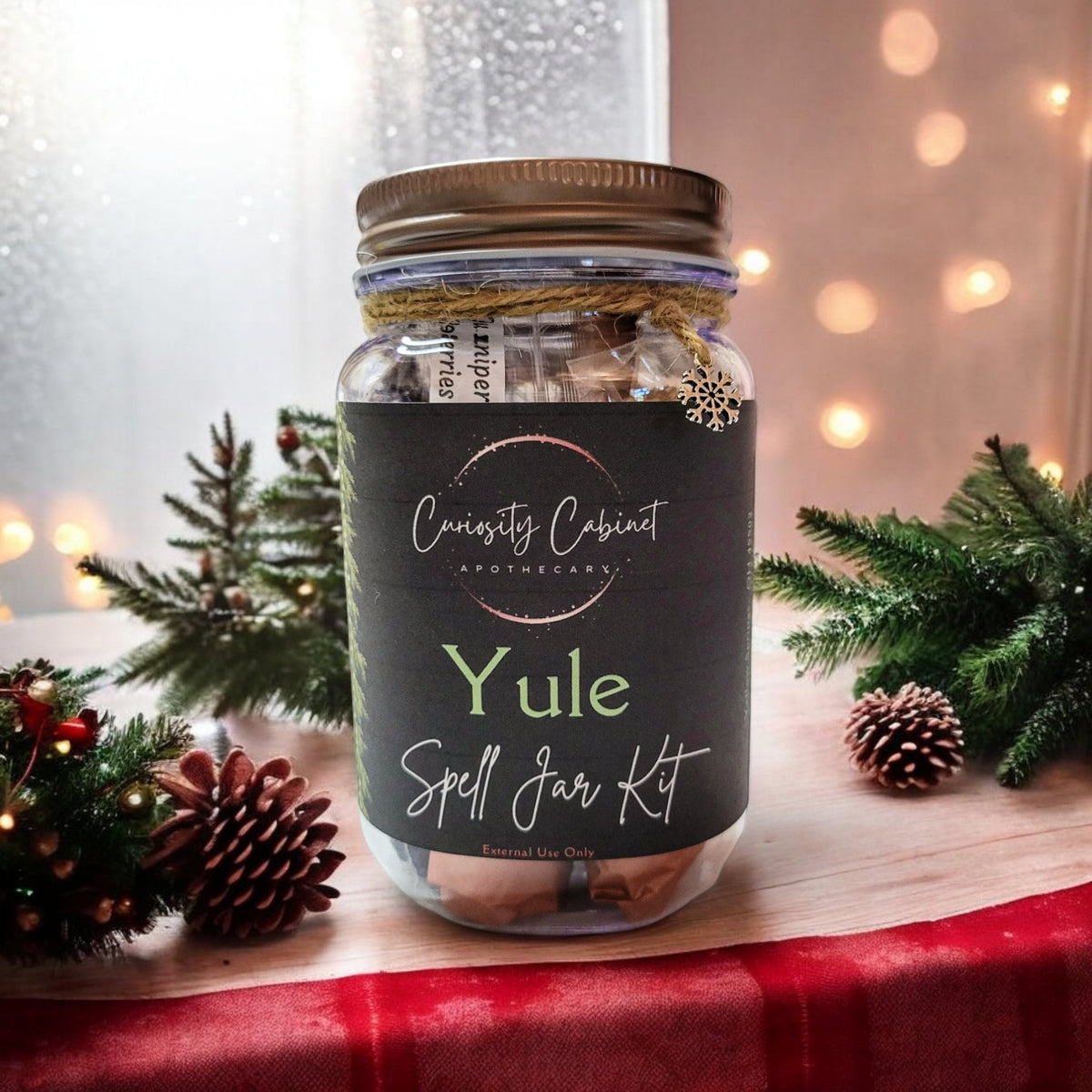 Winter Solstice and Yule Spell Jar Kit - Deluxe and Gift Set Editions