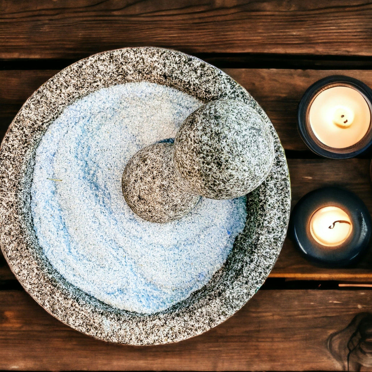 Blue Witches Salt: Calming Ritual Tool with Lavender & Sage