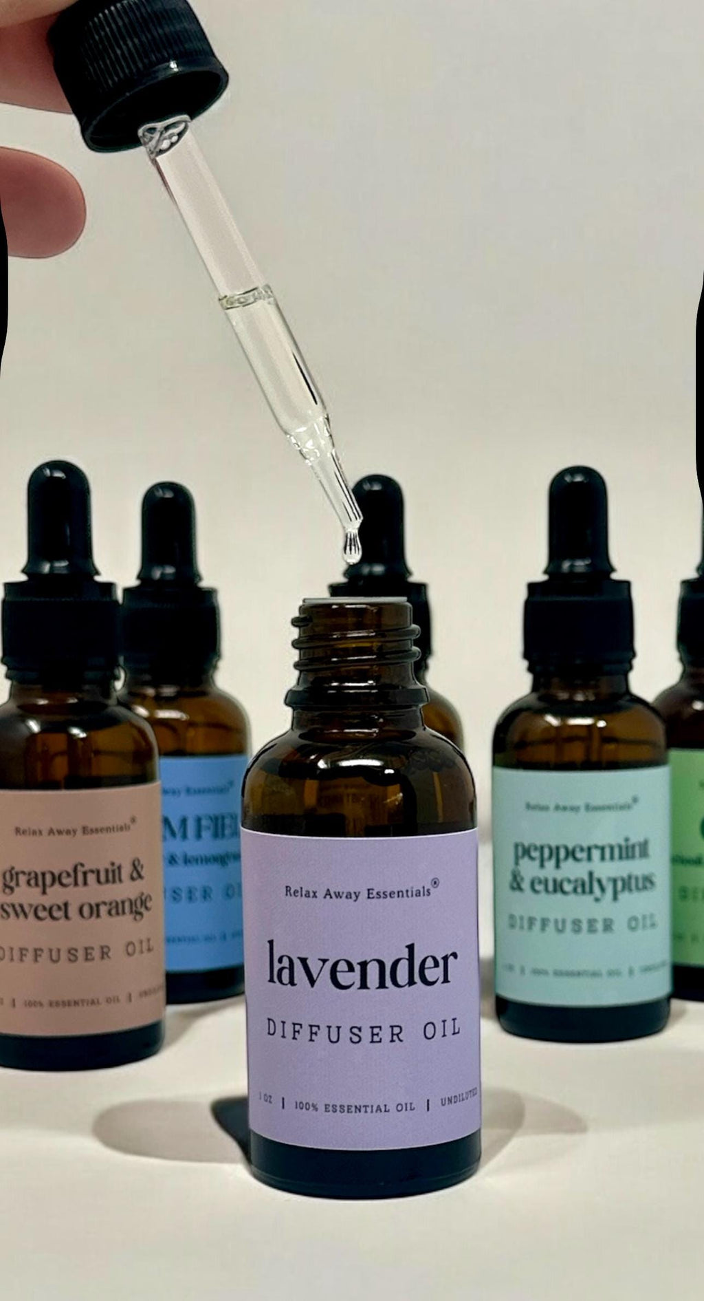 Aromatherapy Diffuser Oil 1 oz Undiluted Essential Oils | Relaxing Spa Scent Blends – Lavender, Peppermint, Citrus | Stress Relief Home Gift