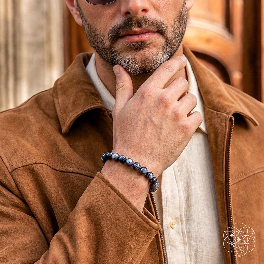 The Empath’s Cord Cutter – Black Moonstone Bracelet