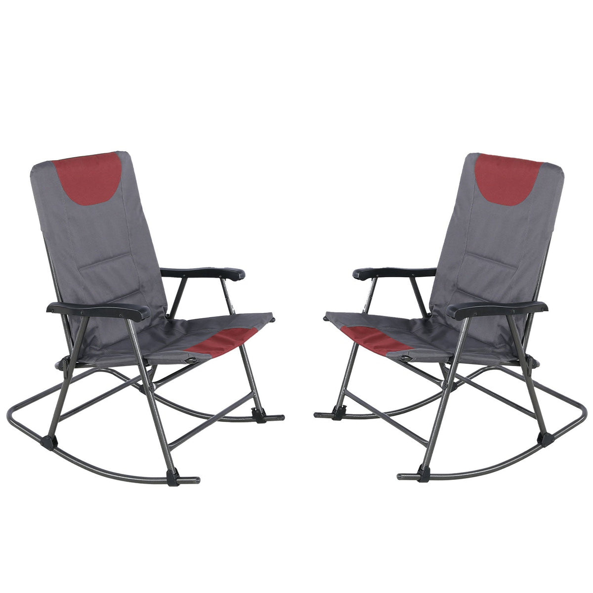 Ainfox Oversized Chair Folding Chair Rocking Chair Camping Chair Portable Chair Outdoor Chair Rocker Chair