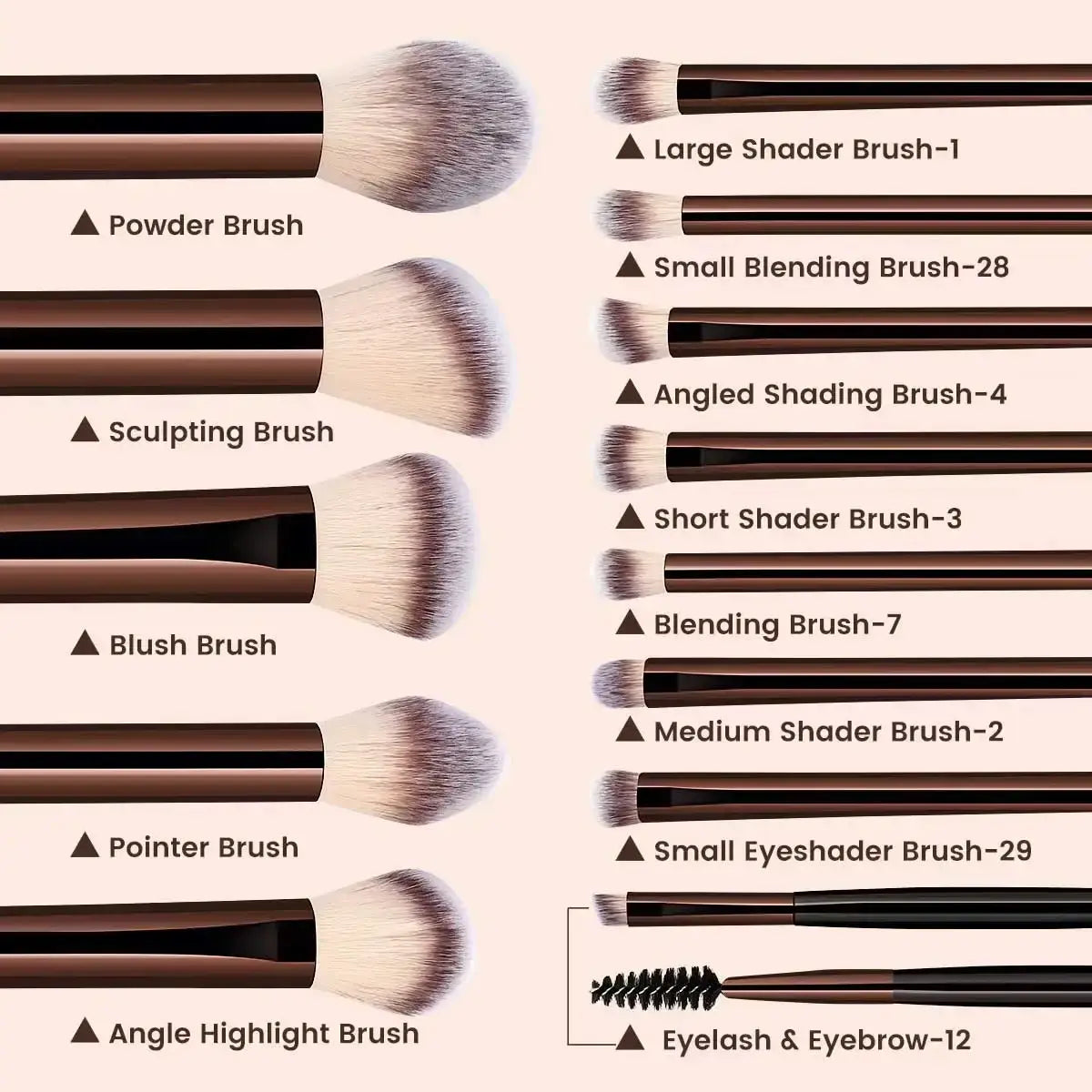 Makeup Brush Set 13-piece Professional Cosmetic Kit
