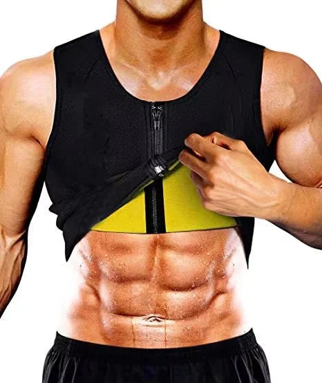 Men Compression Vest Sports Exercise T-shirts Workout Fitness Tank Tops Sauna Effect Tracksuit Training Clothing Athletic Shirts