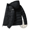 Men Cotton Puffer Jacket Hooded Winter Coat