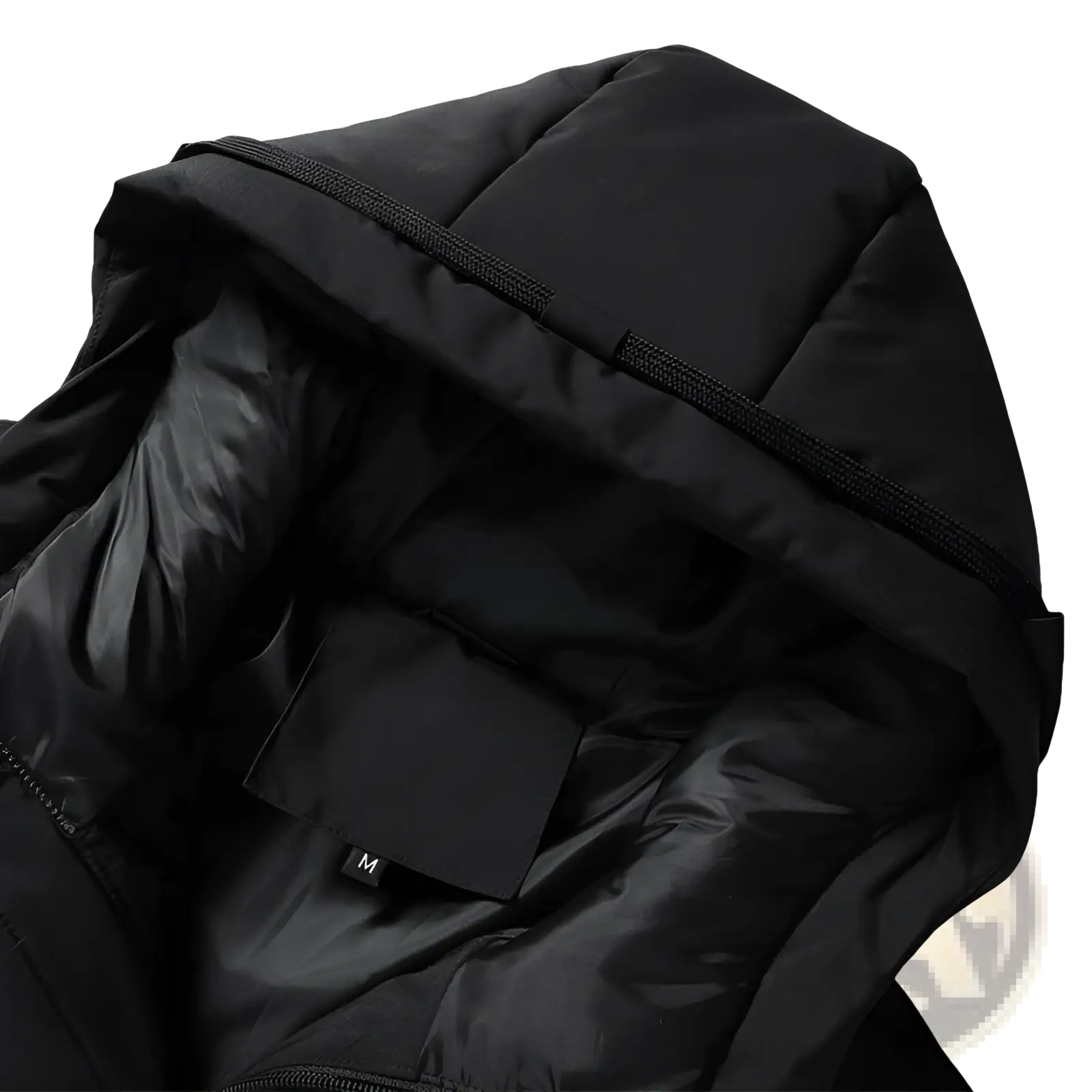 Men Cotton Puffer Jacket Hooded Winter Coat