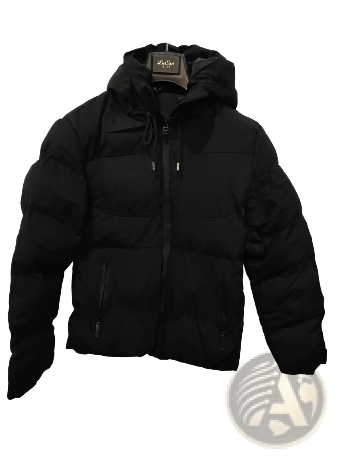 Men Cotton Puffer Jacket Hooded Winter Coat