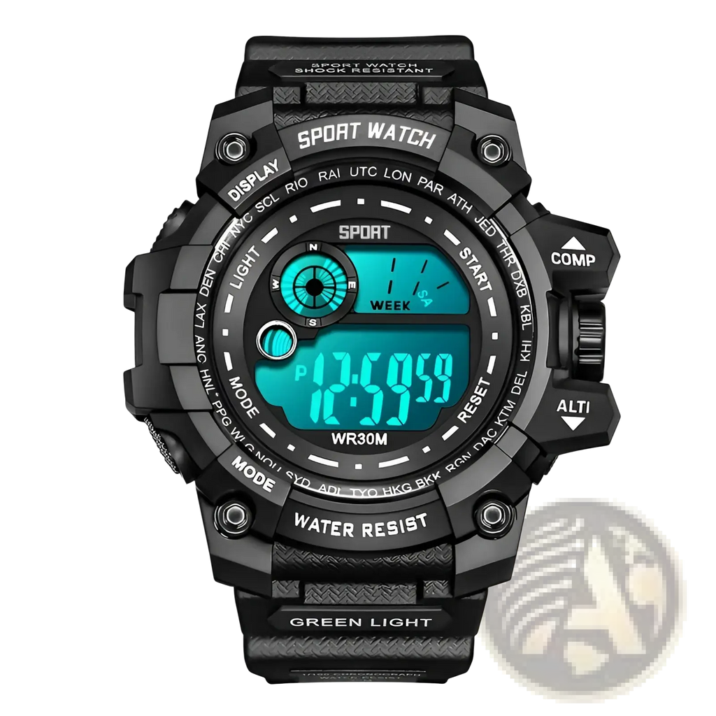 Men Digital Sport Watch Luminous Waterproof Army Military Clock