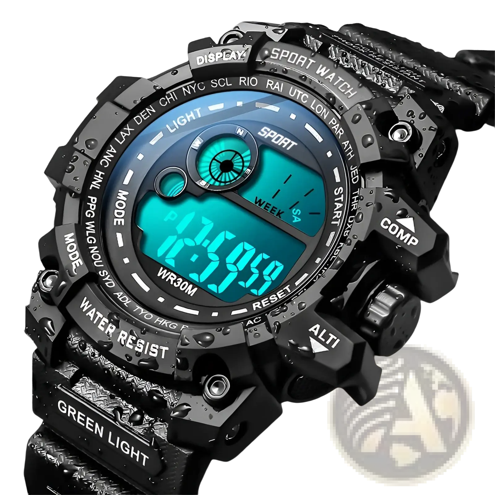 Men Digital Sport Watch Luminous Waterproof Army Military Clock