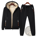Men Fleece Lined Tracksuit Set