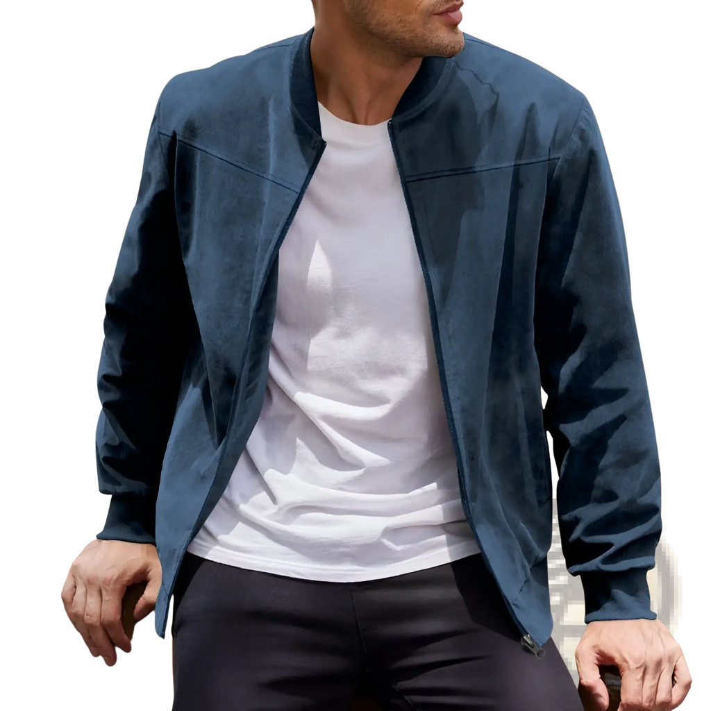 Men Suede Casual Retro Jacket