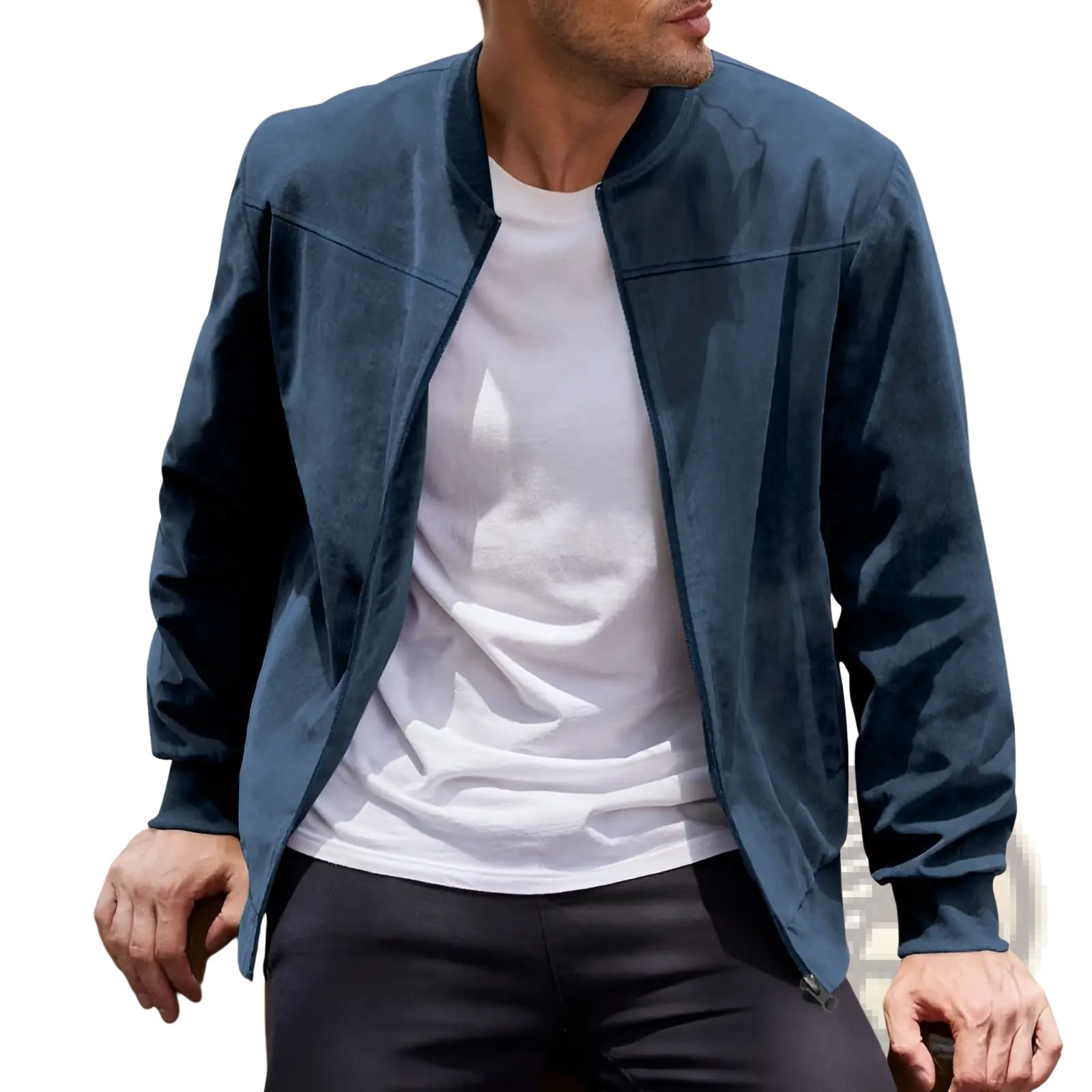 Men Suede Casual Retro Jacket