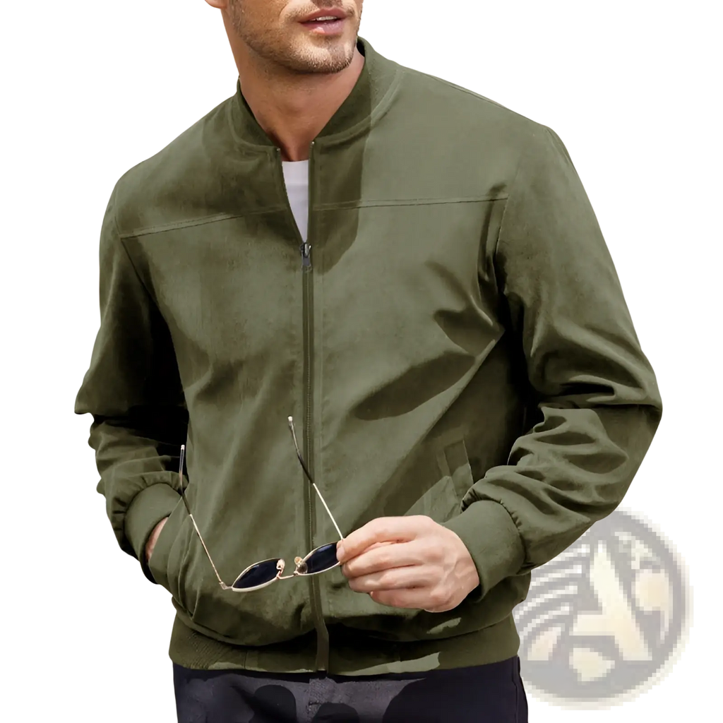 Men Suede Casual Retro Jacket
