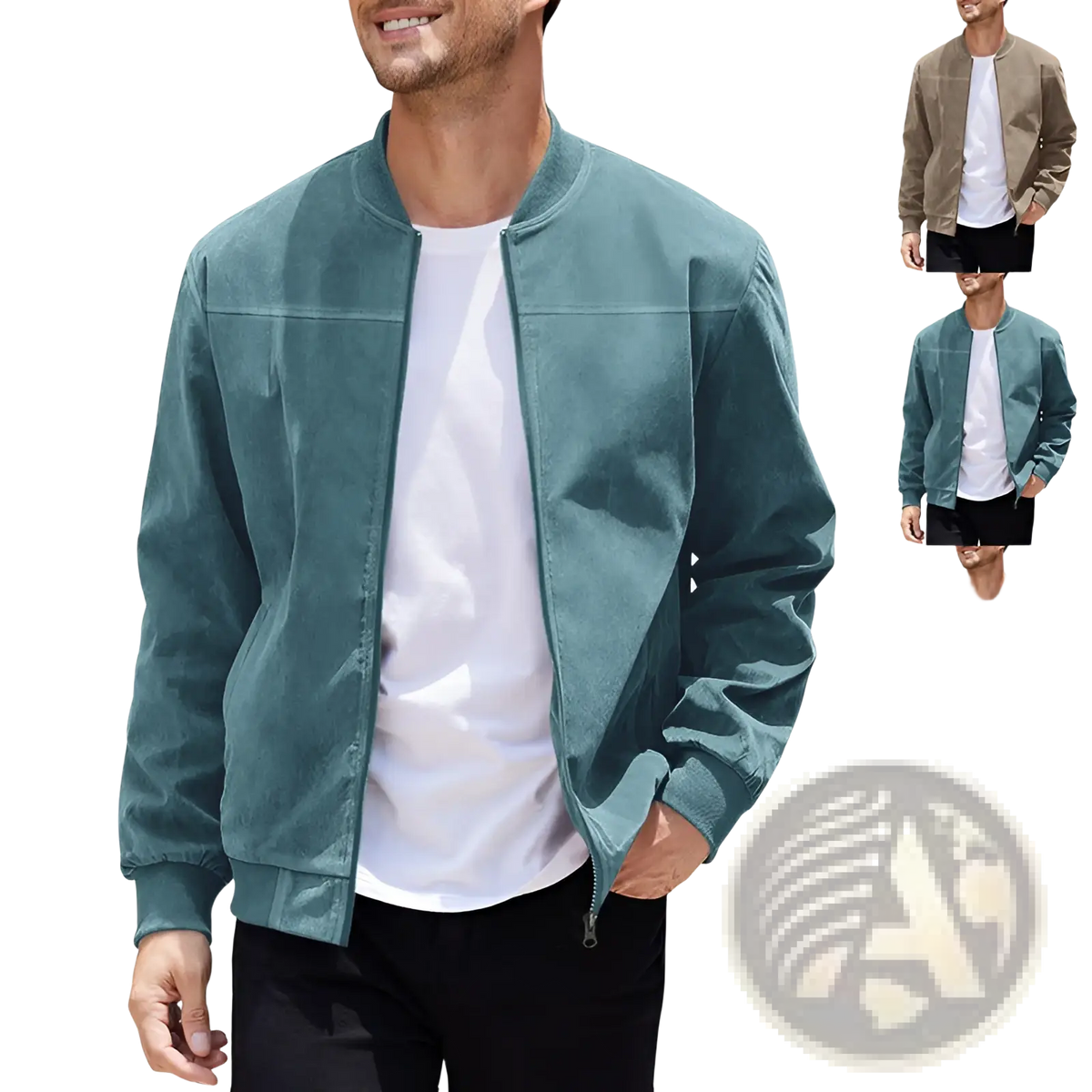 Men Suede Casual Retro Jacket