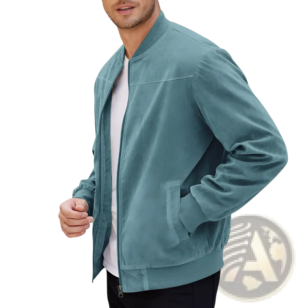 Men Suede Casual Retro Jacket
