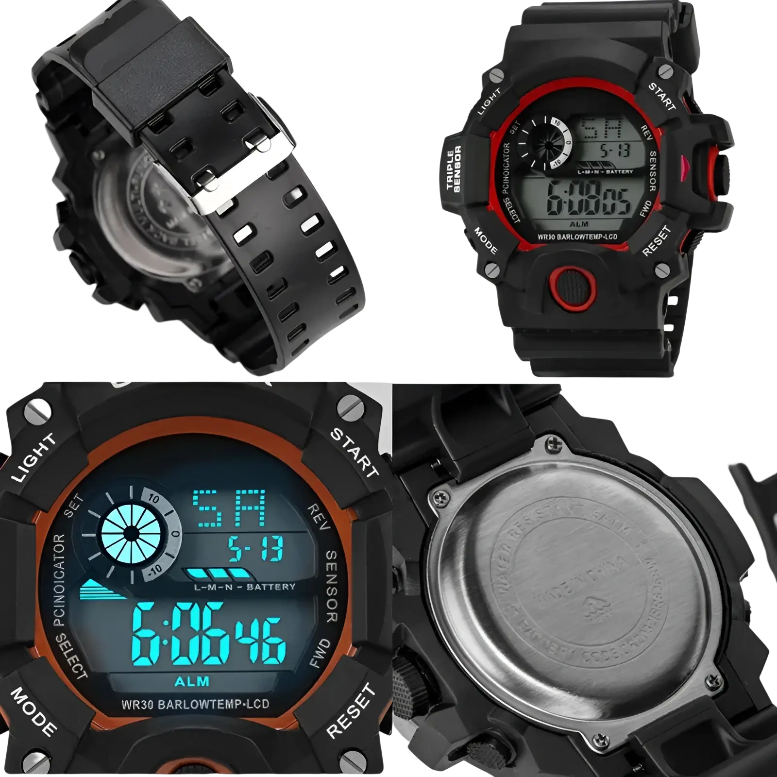 Men's Waterproof Digital Sports Watch