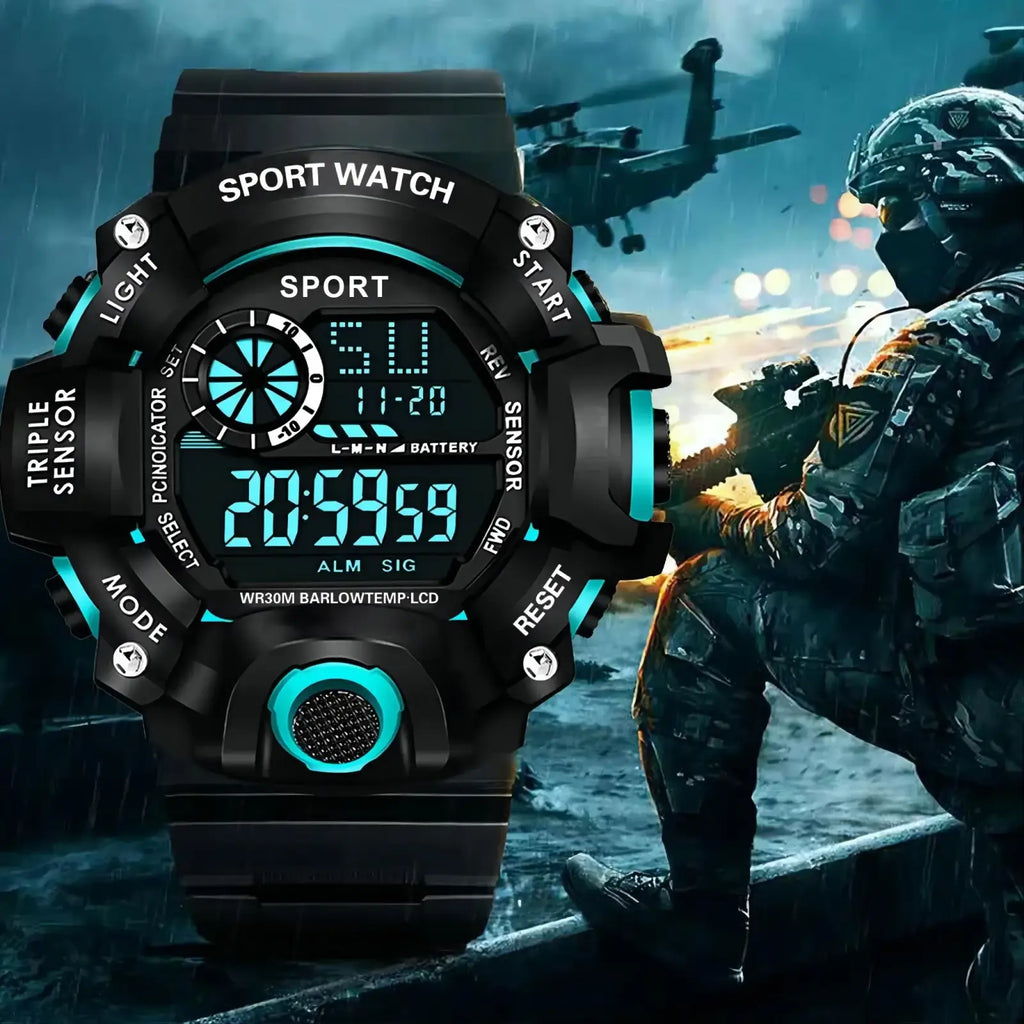 Men's Waterproof Digital Sports Watch
