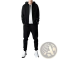Mens Zip Up Hoodie and Jogger Sweatsuit Set