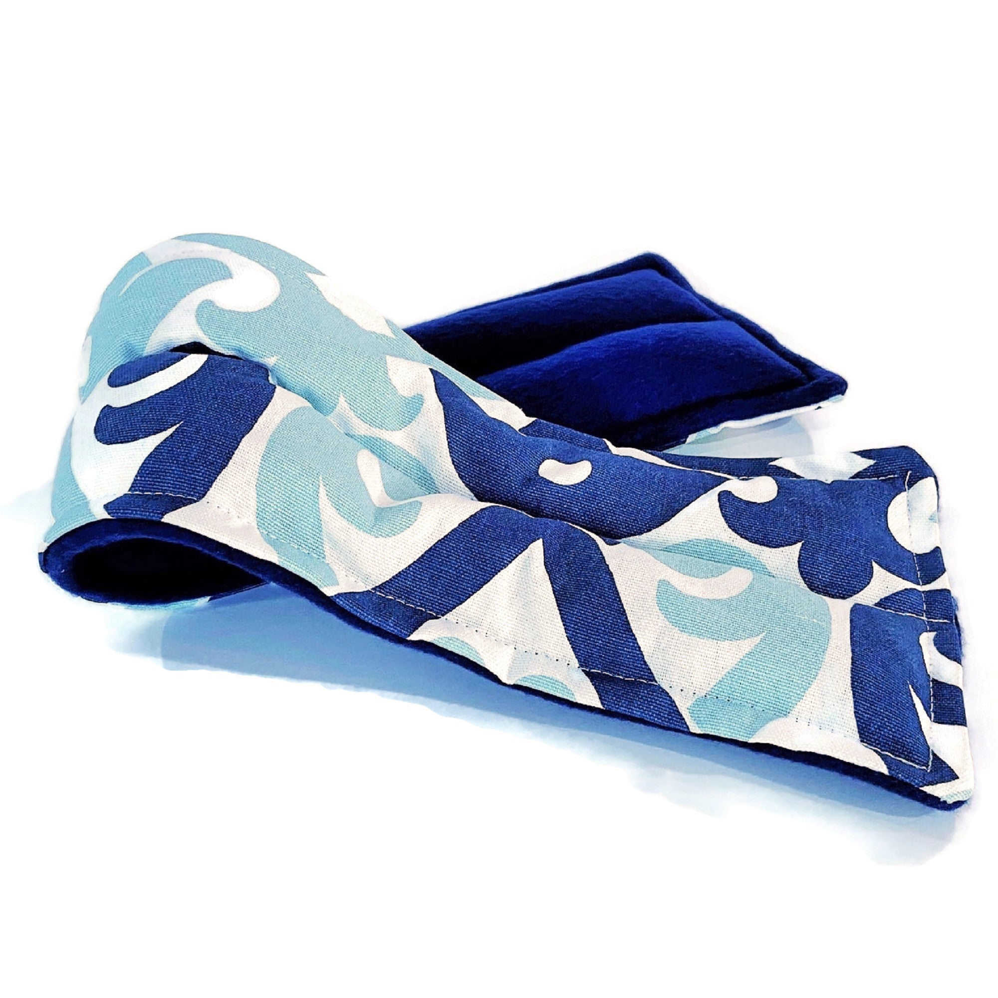 Neck Wrap with Eye Pillow, Microwavable Freezable Coordinating Kit for Soothing Therapy