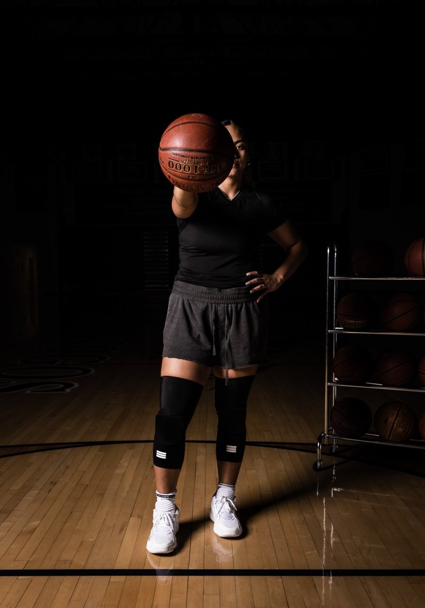 Mid-Length Padded Knee Sleeve - Black