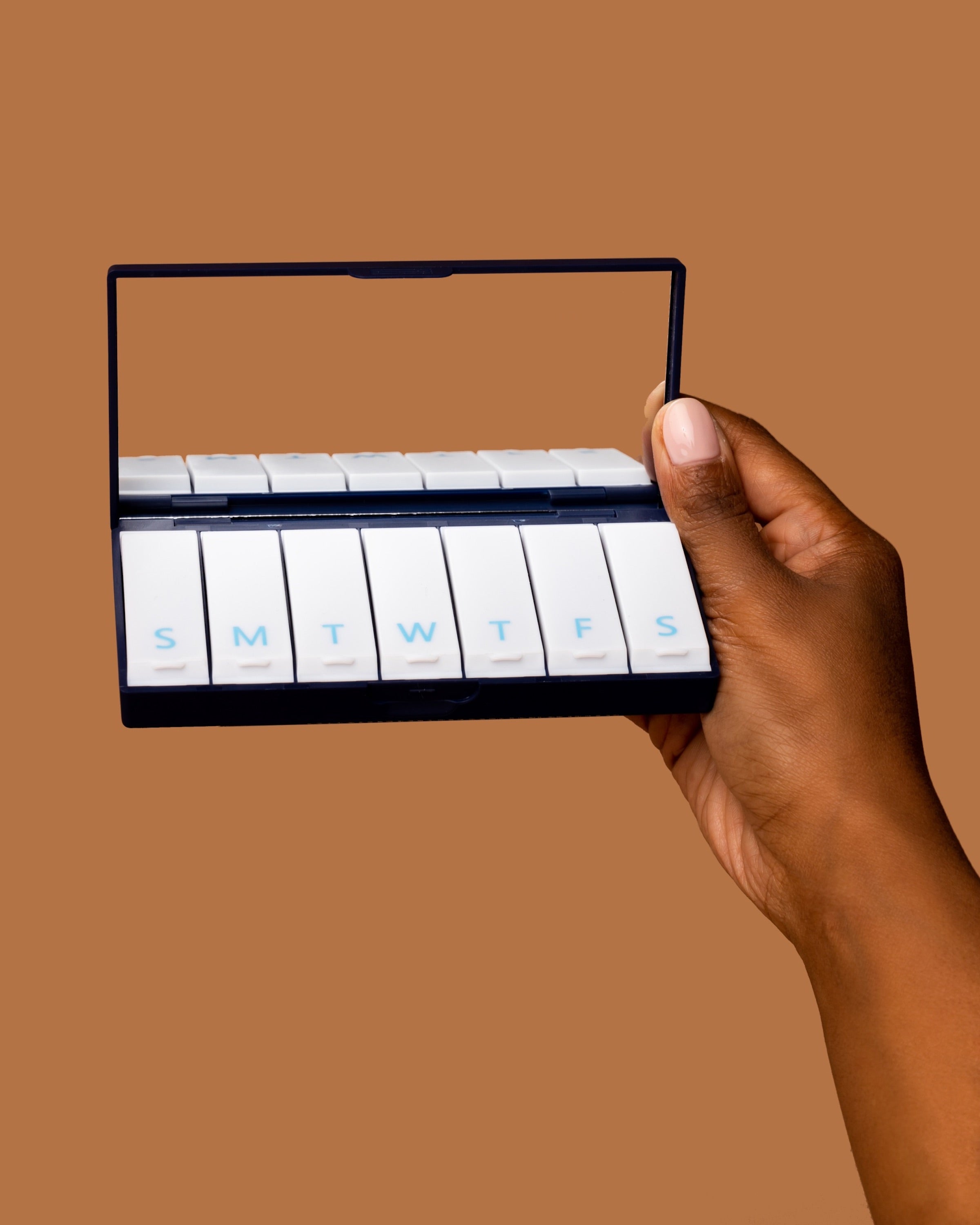 Navy Blue Pill Box